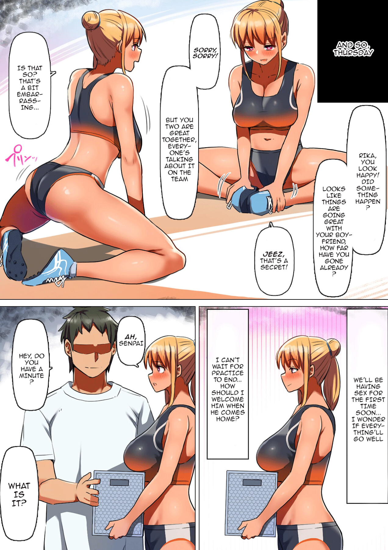 Hentai Manga Comic-A Sporty Girl Degenerates Into A Meat-Toilet Prostitute-Read-10